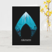 Aquaman | Zie door Aquaman Logo Ocean Graphic Kaart (Gele Bloem)