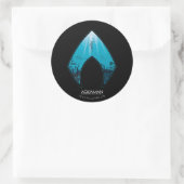 Aquaman | Zie door Aquaman Logo Ocean Graphic Ronde Sticker (Tas)
