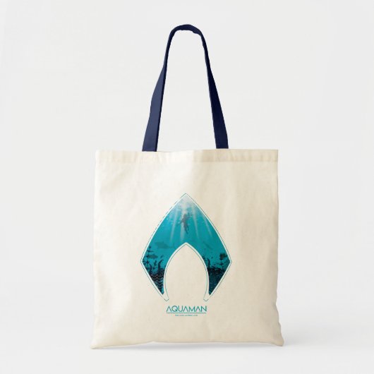 Aquaman | Zie door Aquaman Logo Ocean Graphic Tote Bag (Voorkant)