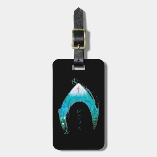 Aquaman | Zie door middel van Mera-symbool Ocean G Bagagelabel (Voorkant verticaal)
