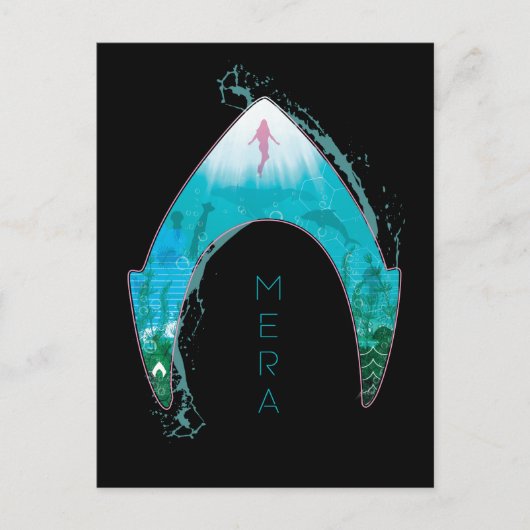 Aquaman | Zie door middel van Mera-symbool Ocean G Briefkaart (Voorkant)