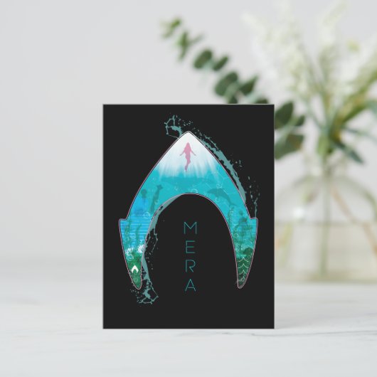 Aquaman | Zie door middel van Mera-symbool Ocean G Briefkaart (Staand voorkant)