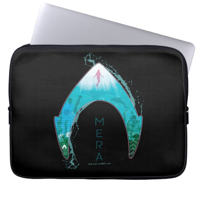 Aquaman | Zie door middel van Mera-symbool Ocean G Laptop Sleeve (Voorkant)