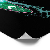 Aquaman | Zie door middel van Mera-symbool Ocean G Poster (Hoek)