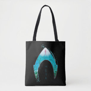 Aquaman   Zie door middel van Mera-symbool Ocean G Tote Bag
