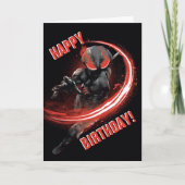 Aquaman | Zwart Rood Manta jat Grafisch Kaart (Voorkant)