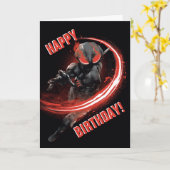 Aquaman | Zwart Rood Manta jat Grafisch Kaart (Gele Bloem)