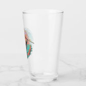 Aquaman & Zwarte Manta getijgolf Glas (Links)