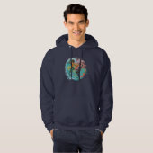 Aquaman & Zwarte Manta getijgolf Hoodie (Voorkant volledig)