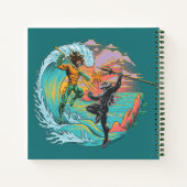 Aquaman & Zwarte Manta getijgolf Notitieboek (Achterkant)