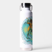 Aquaman & Zwarte Manta getijgolf Waterfles (Voorkant)