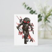 Aquaman | Zwarte Manta Scattered Typography Graphi Briefkaart (Staand voorkant)