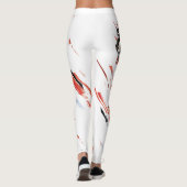 Aquaman | Zwarte Manta Scattered Typography Graphi Leggings (Achterkant)