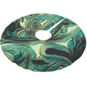 Aquamarijn acrylverf: abstracte achtergrond. kerstboom rok (Gekanteld)