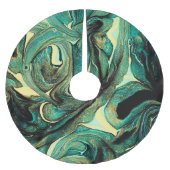 Aquamarijn acrylverf: abstracte achtergrond. kerstboom rok (Voorkant)