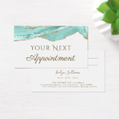 Aquamarijn Agaat Afspraakkaart Visitekaartje (Bureau)