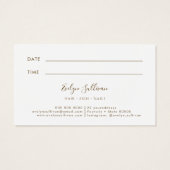 Aquamarijn Agaat Afspraakkaart Visitekaartje (Achterkant)