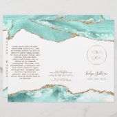 Aquamarijn agaat brochure (Voorkant / Achterkant)