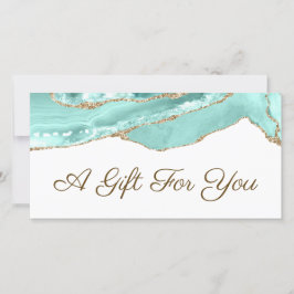 Aquamarijn agaat cadeaubon