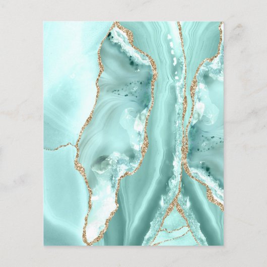 Aquamarijn agaat flyer (Achterkant)