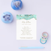 Aquamarijn agaat flyer (Enkel)