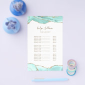 Aquamarijn agaat prijslijst flyer (Enkel)