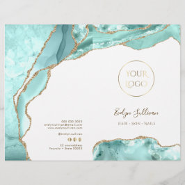 Aquamarijn agaat service menu brochure