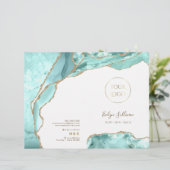 Aquamarijn agaat service menu brochure (Staand voorkant)