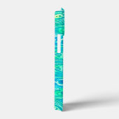 Aquamarijn Arabesk Boheems Patroon Case-Mate iPhone Case (Achterkant / Rechts)