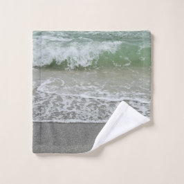 Aquamarijn Beach Wave Washandje