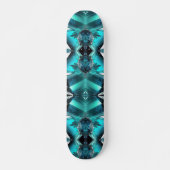 Aquamarijn Blauw Groen Blauwgroen Edelsteen Crysta Persoonlijk Skateboard (Voorkant)