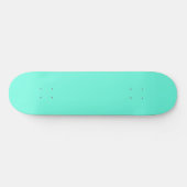 Aquamarijn Blauw Groen Turquoise Stevige Kleur Persoonlijk Skateboard (Horizontaal)