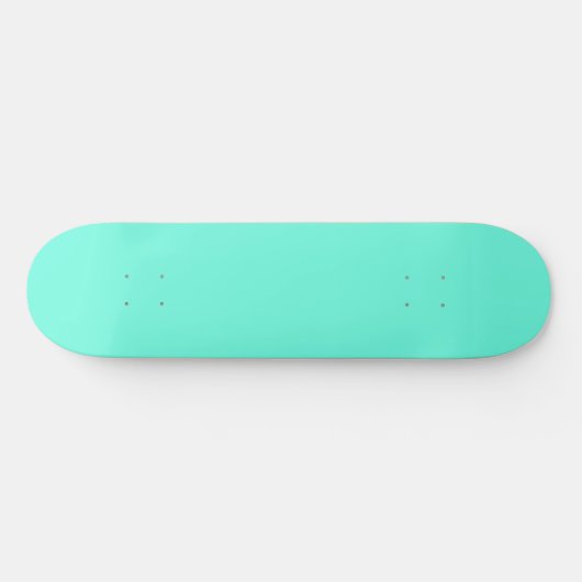 Aquamarijn Blauw Groen Turquoise Stevige Kleur Persoonlijk Skateboard (Horizontaal)