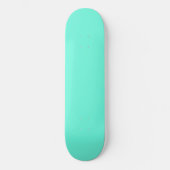 Aquamarijn Blauw Groen Turquoise Stevige Kleur Persoonlijk Skateboard (Voorkant)