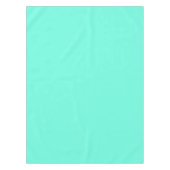Aquamarijn Blauw Groen Turquoise Stevige Kleur Tafelkleed (Voorkant)