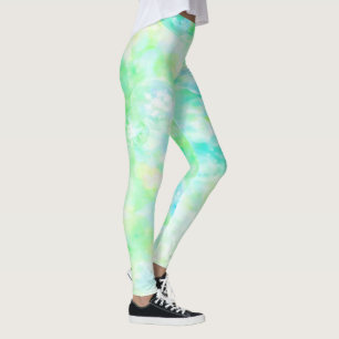 Aquamarijn Blauw Groene Sparkle Leggings