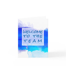 Aquamarijn BLUE Waterverf Abstract Welkom