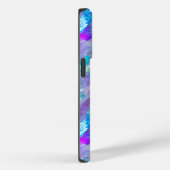 Aquamarijn en Amethist Kristal Case-Mate iPhone Case (Achterkant / Rechts)