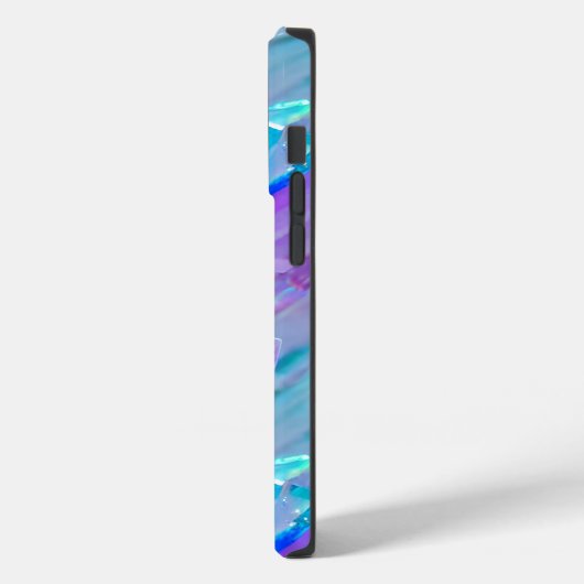 Aquamarijn en Amethist Kristal Case-Mate iPhone Case (Achterkant / Links)