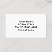 Aquamarijn en Turquoise Polka Dots Visitekaartje (Achterkant)