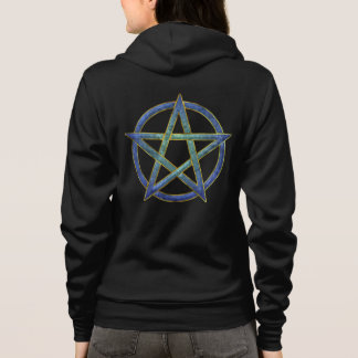 Aquamarijn Enchantment: een juweelpentagram Hoodie