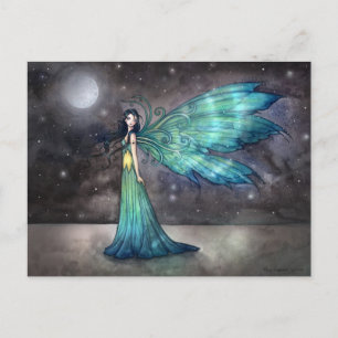 Aquamarijn Eve Celestial Faerie Fairy Fantasy Art Briefkaart