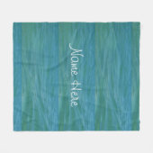 Aquamarijn golven strand golven tropisch blauw gro fleece deken (Voorkant (Horizontaal))