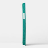 Aquamarijn leer: modieuze slangentextuur. Case-Mate iPhone case (Achterkant / Rechts)