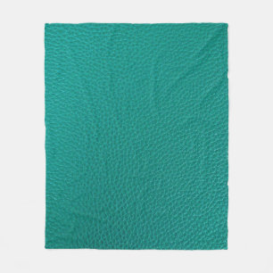 Aquamarijn leer: modieuze slangentextuur. fleece deken