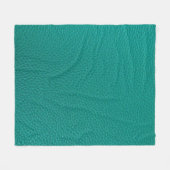 Aquamarijn leer: modieuze slangentextuur. fleece deken (Voorkant (Horizontaal))