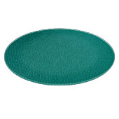 Aquamarijn leer: modieuze slangentextuur. snijplank (Hoek)