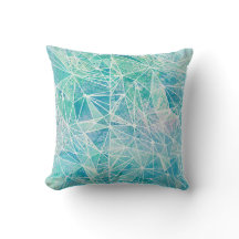 Aquamarijn met witte geometrie ruimte