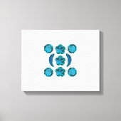 Aquamarijn Motief Canvas Afdruk (Voorkant)