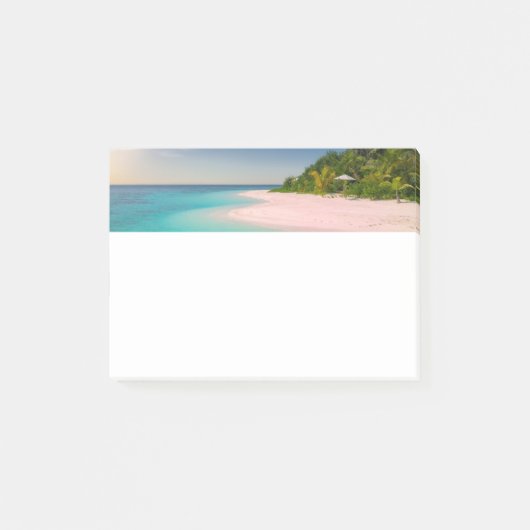 Aquamarijn oceaan tropisch strand Scenic Post-it® Notes (Voorkant)